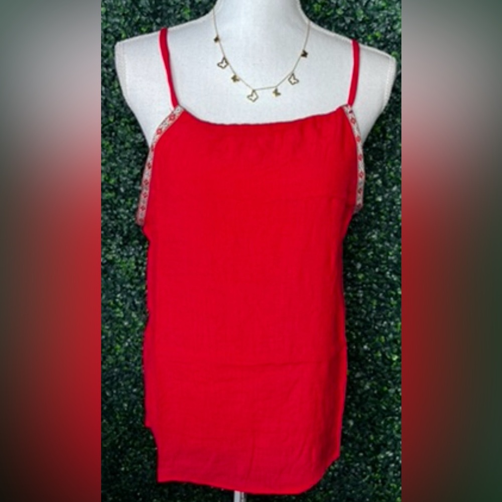 Active USA Vibrant Red Women's Blouse